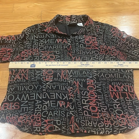 Fashion Bug women’s button down 100% silk blouse size xlarge . - Picture 6 of 8